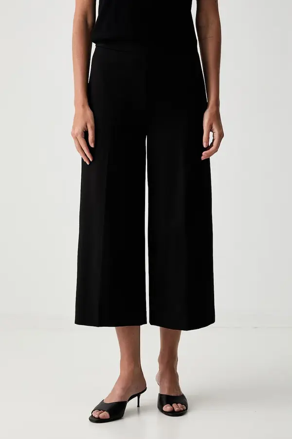 Twinset Twinset hlače ženske z viskozo
