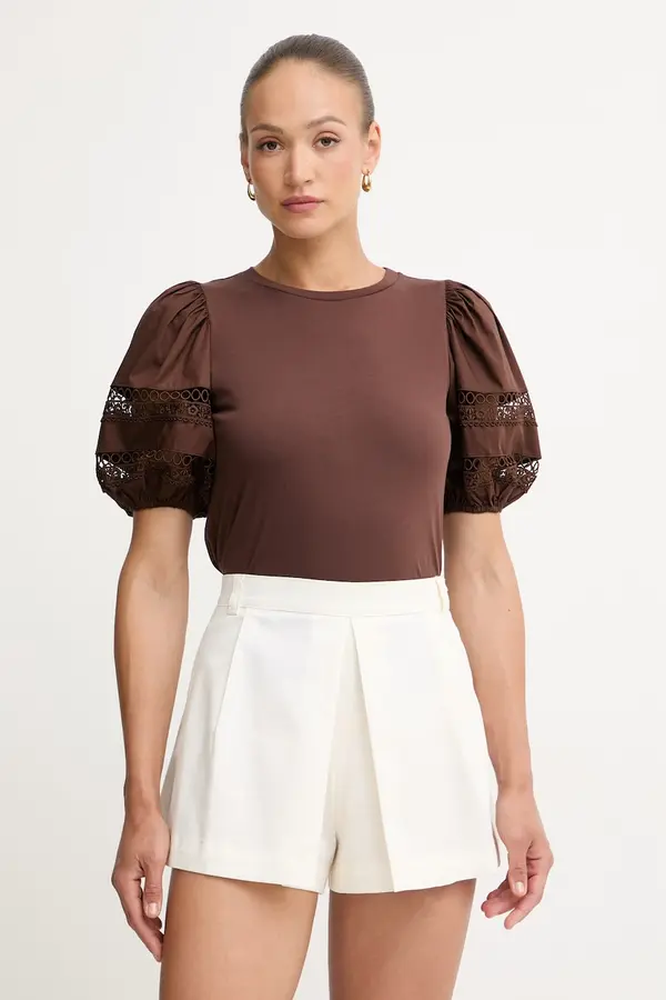 Twinset Twinset kratka majica ženska bombažna