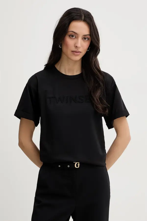 Twinset Twinset kratka majica ženska bombažna