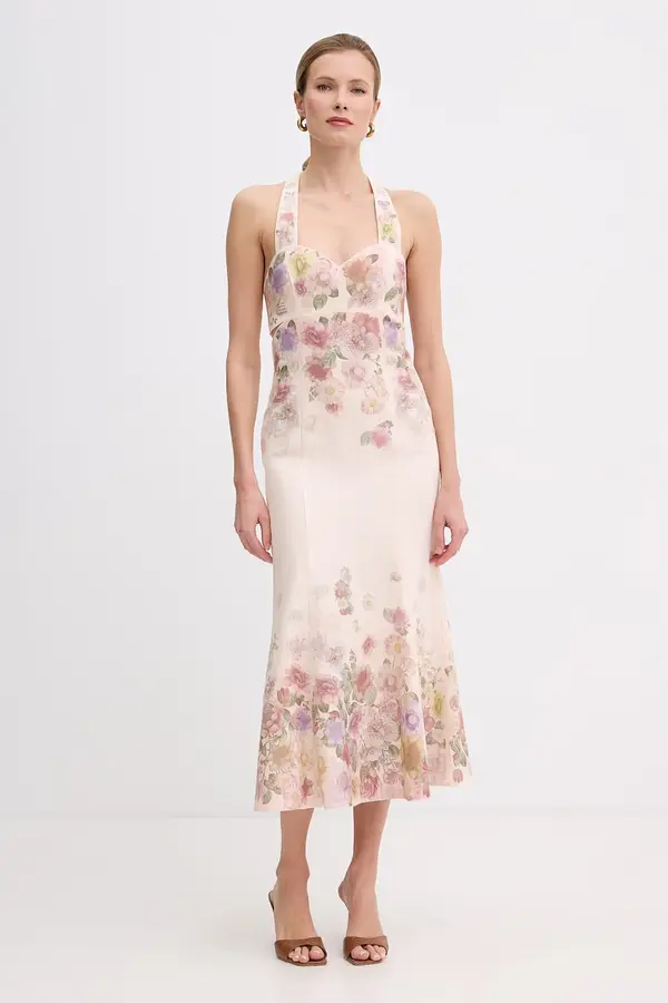 Twinset Twinset obleka lanena