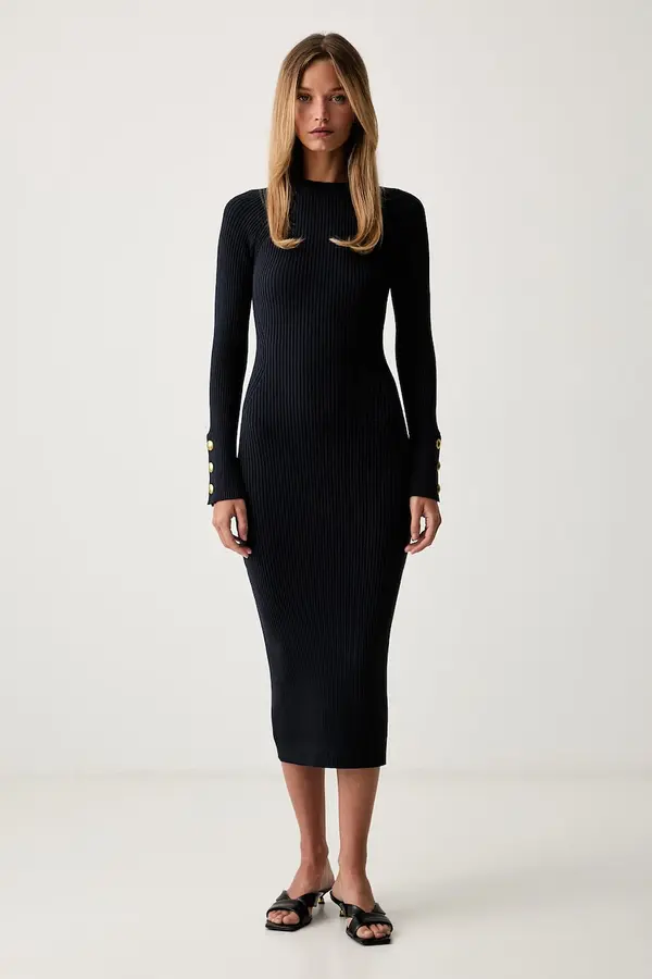 Twinset Twinset obleka z viskozo