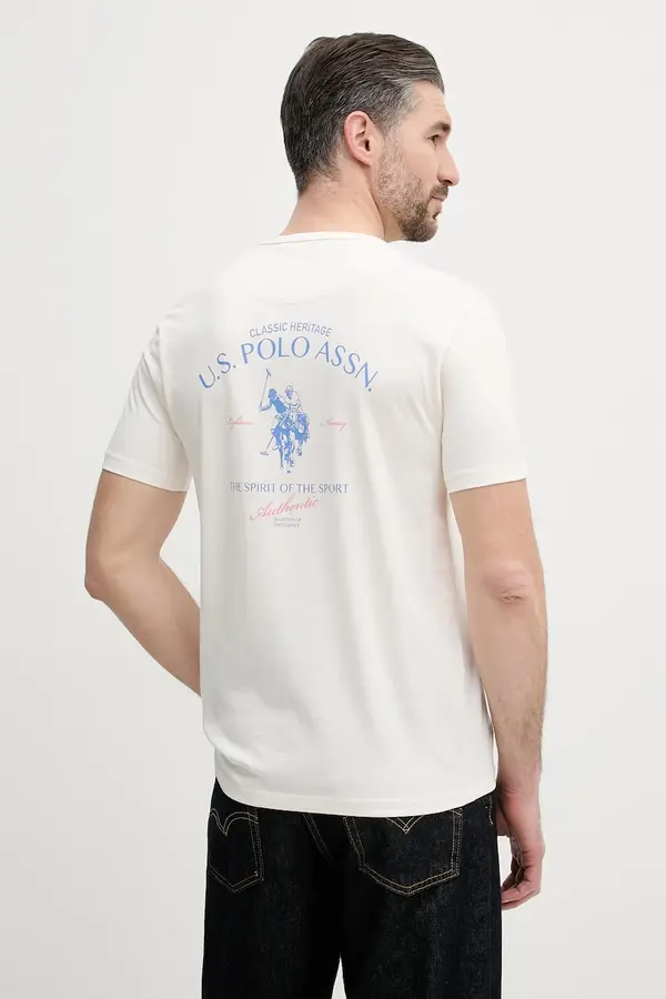 U.S. Polo Assn. U.S. Polo Assn. kratka majica moška bombažna SPIRIT OF SPORT BACK GRAPHIC
