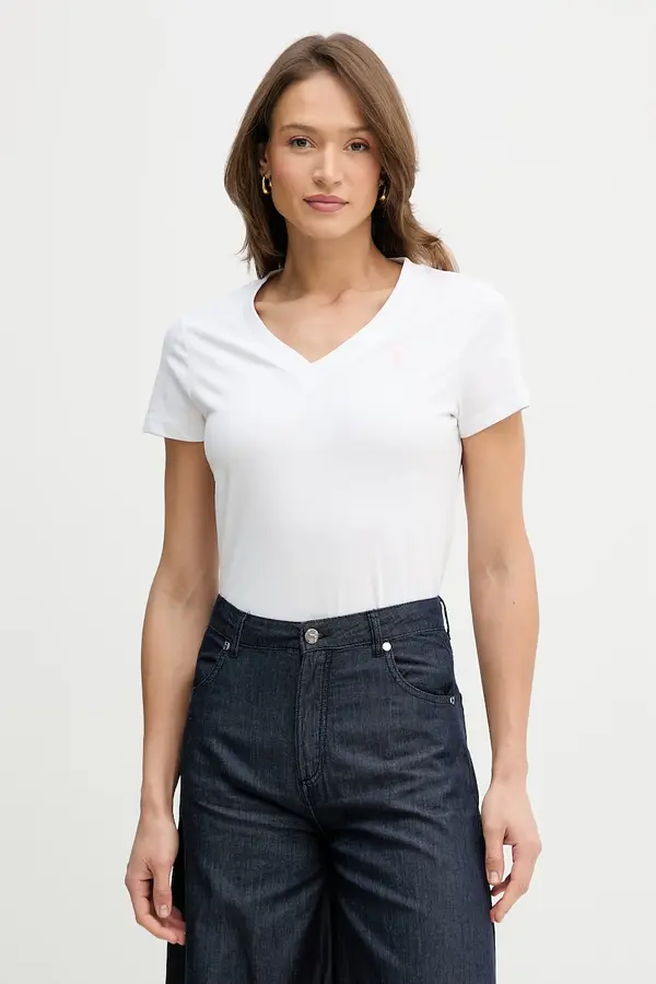 U.S. Polo Assn. U.S. Polo Assn. kratka majica ženska bombažna V-NECK