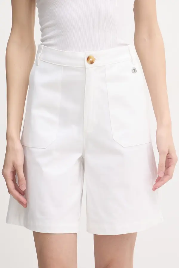 U.S. Polo Assn. U.S. Polo Assn. kratke ženske hlače iz bombaža z elastanom CHINO