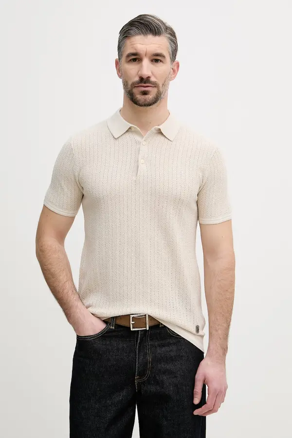 U.S. Polo Assn. U.S. Polo Assn. polo majica moška z bombažem TIPPED OPEN KNIT SS