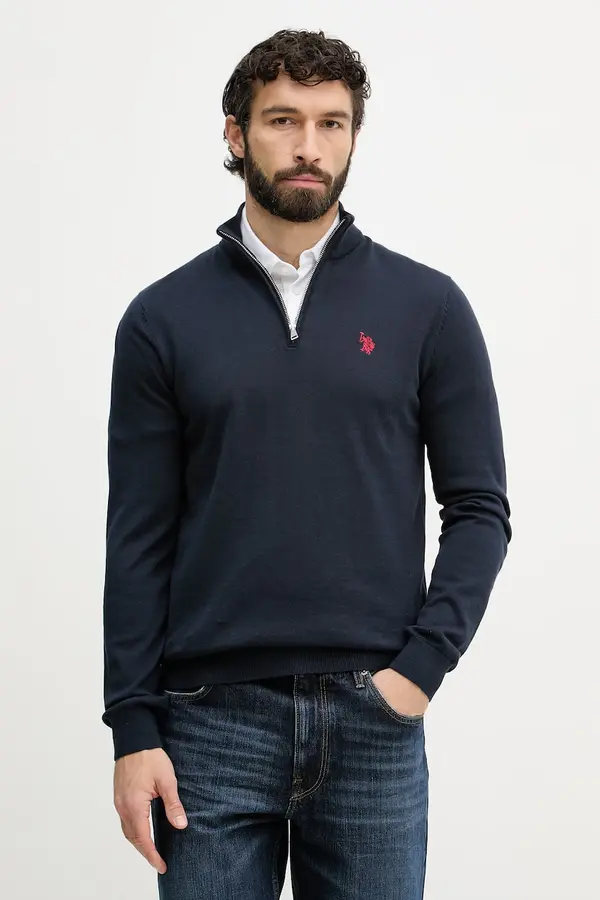 U.S. Polo Assn. U.S. Polo Assn. pulover moški bombažen COTTON 1/4 ZIP NECK
