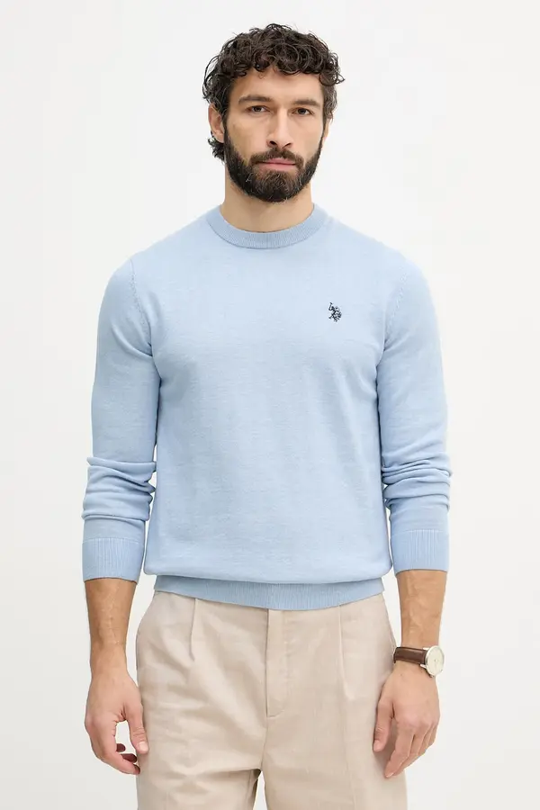 U.S. Polo Assn. U.S. Polo Assn. pulover moški bombažen DHM KNIT