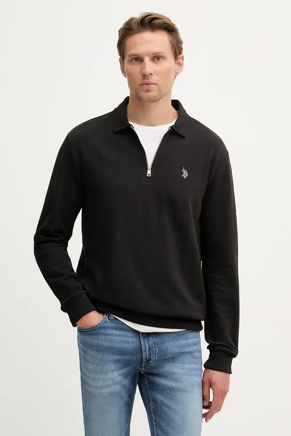 U.S. Polo Assn. U.S. Polo Assn. pulover moški bombažen LB Sweat Zip