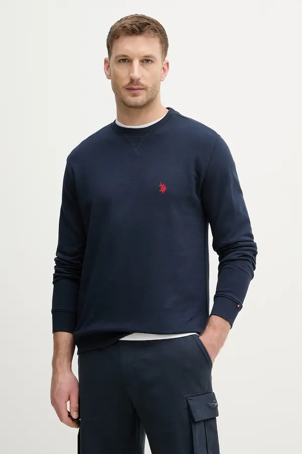 U.S. Polo Assn. U.S. Polo Assn. pulover moški z bombažem DHM LB CREW