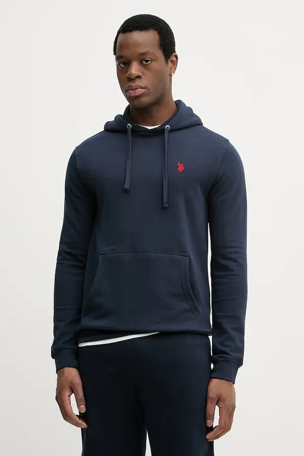 U.S. Polo Assn. U.S. Polo Assn. pulover s kapuco moški z bombažem DHM LB