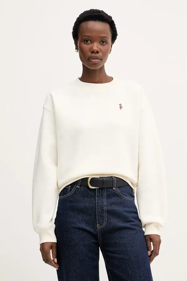 U.S. Polo Assn. U.S. Polo Assn. pulover ženski z bombažem DHM CREW NECK SWEAT