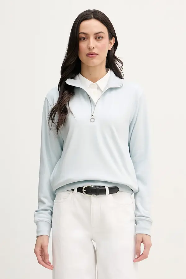 U.S. Polo Assn. U.S. Polo Assn. pulover ženski z bombažem DHM LB Quarter Zip