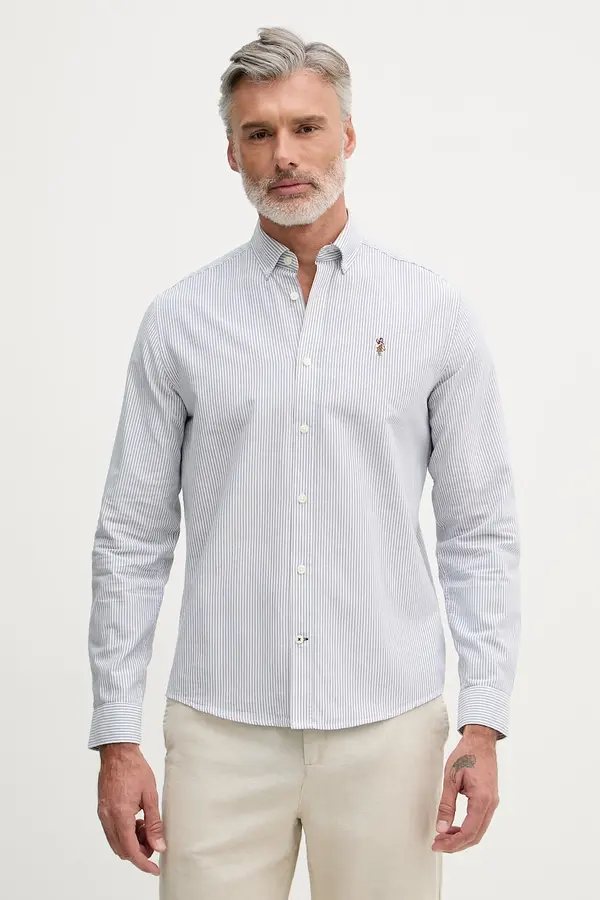 U.S. Polo Assn. U.S. Polo Assn. srajca moška bombažna Oxford Stripe