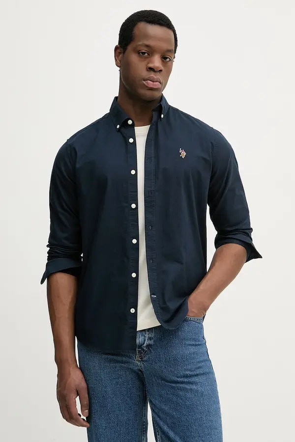 U.S. Polo Assn. U.S. Polo Assn. srajca moška bombažna PEACHED OXFORD LS