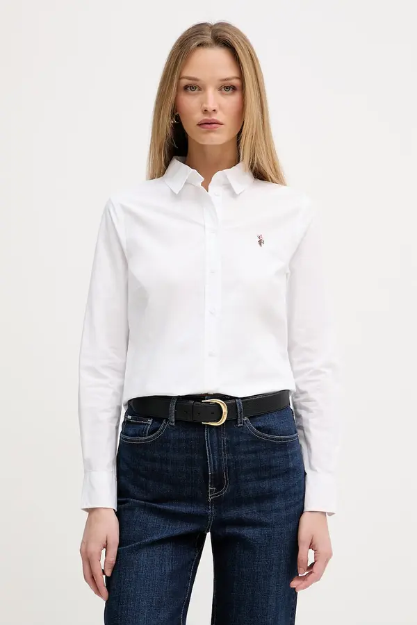 U.S. Polo Assn. U.S. Polo Assn. srajca ženska bombažna Classic Fit Poplin