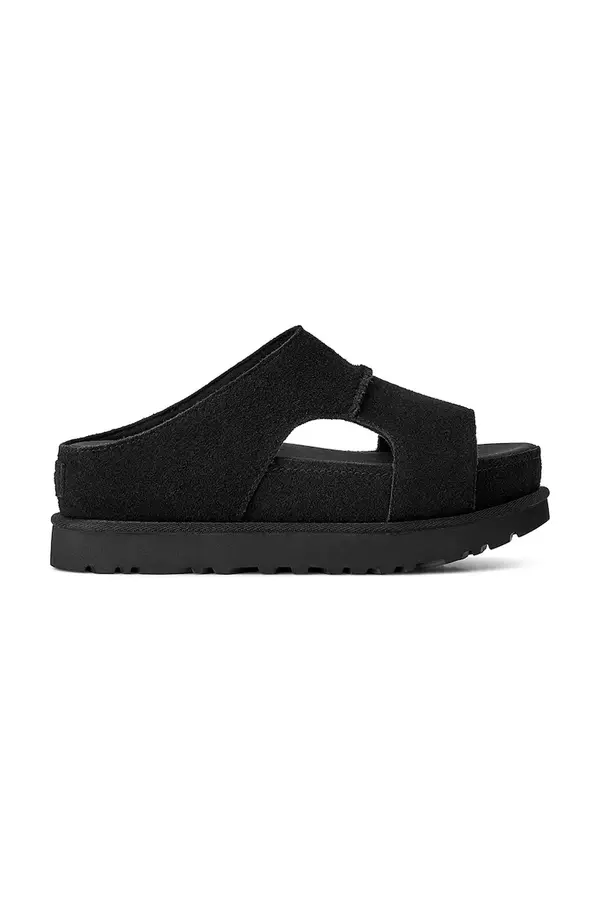 UGG UGG Natikači iz semiša UGG W Goldenstar Hi Cutout Slide