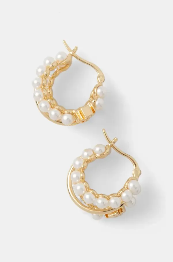 Tory Burch Uhani Tory Burch Kira Multi Hoop Pearl 167337-137