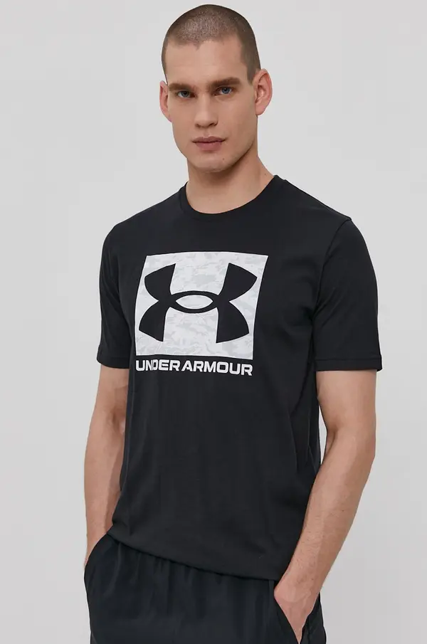 Under Armour Under Armour kratka majica moška z bombažem CAMO BOXED LOGO