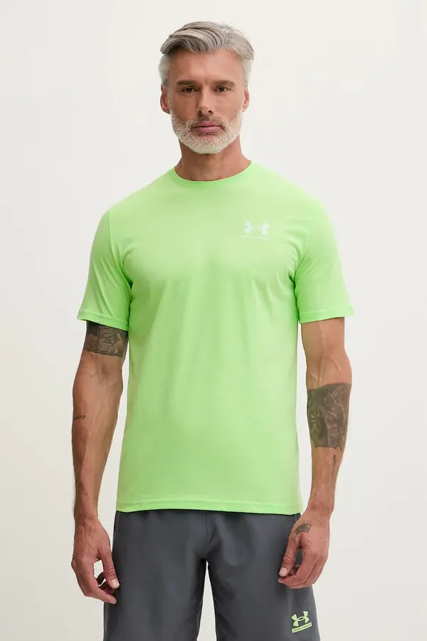 Under Armour Under Armour trening kratka majica moška z bombažem SPORTSTYLE LEFT CHEST