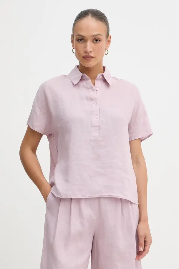 United Colors of Benetton United Colors of Benetton bluza ženska lanena