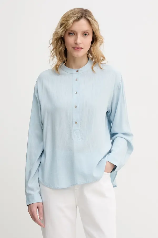 United Colors of Benetton United Colors of Benetton bluza ženska z viskozo