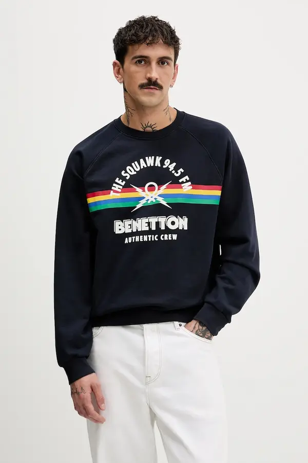 United Colors of Benetton United Colors of Benetton Bombažen pulover United Colors of Benetton x Stranger Things