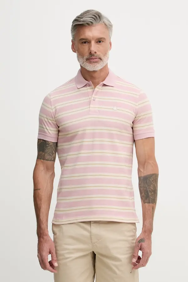 United Colors of Benetton United Colors of Benetton polo majica moška bombažna