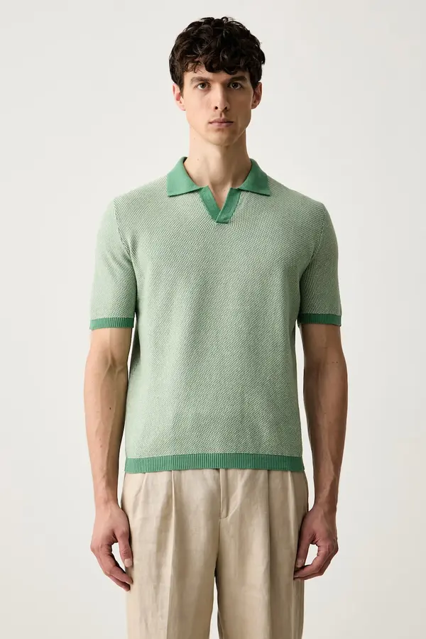 United Colors of Benetton United Colors of Benetton polo majica moška bombažna