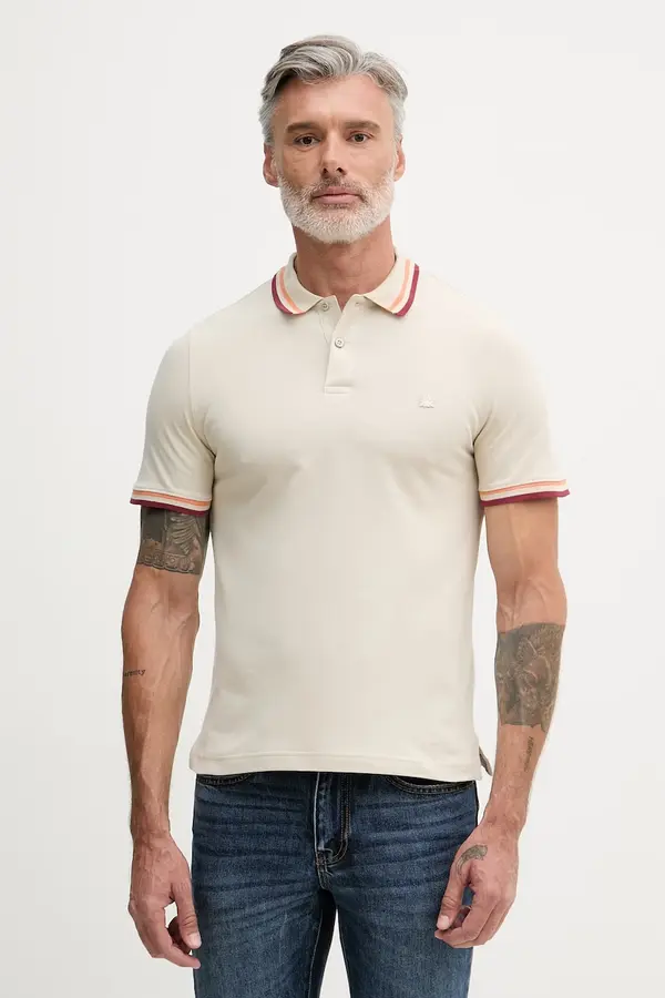 United Colors of Benetton United Colors of Benetton polo majica moška bombažna z elastanom