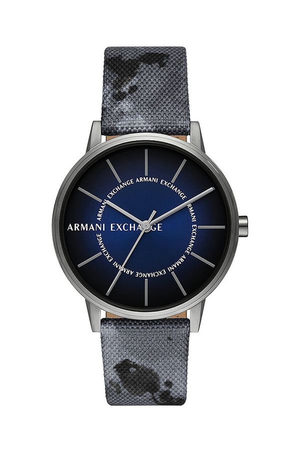 Armani Exchange Ura Armani Exchange moški, siva barva