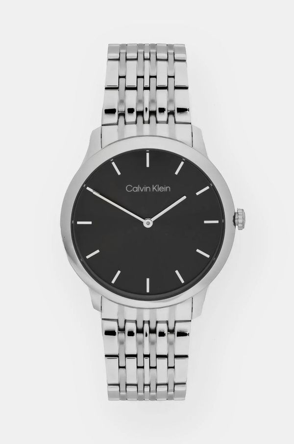 Calvin Klein Ura Calvin Klein srebrna barva, 25300006