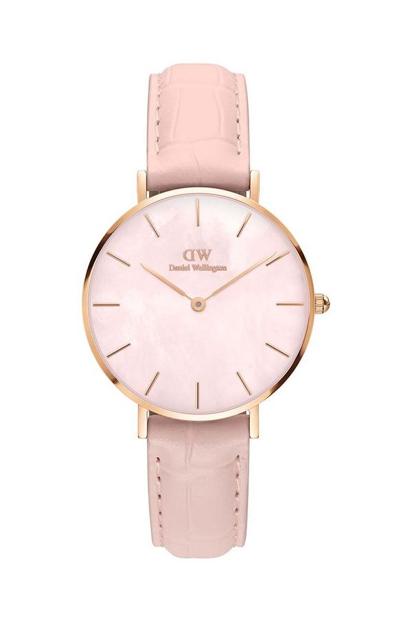 Daniel Wellington Ura Daniel Wellington Petite 32 Rouge ženska, roza barva