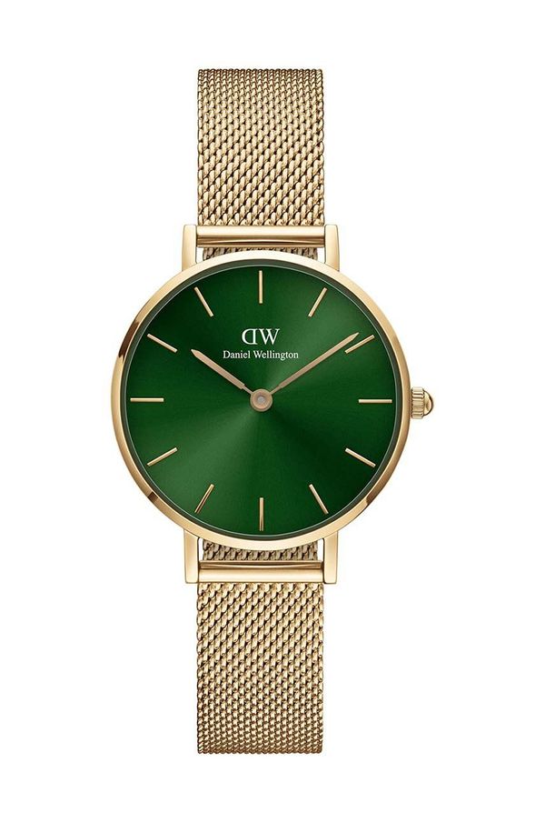 Daniel Wellington Ura Daniel Wellington Petite Emerald 28 ženska, zlata barva