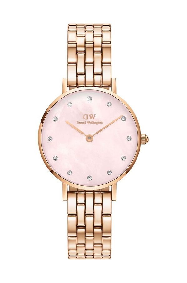 Daniel Wellington Ura Daniel Wellington Petite Lumine 28 Link ženska, zlata barva