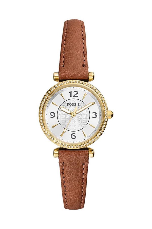 Fossil Ura Fossil ženska, rjava barva, ES5297