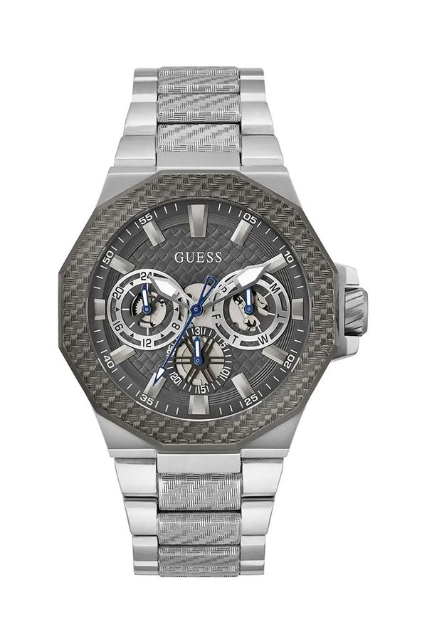 Guess Ura Guess Indy moška, srebrna barva, GW0636G1