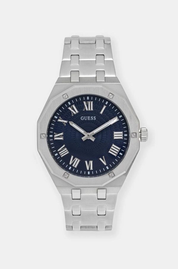 Guess Ura Guess moška, srebrna barva, GW0575G4