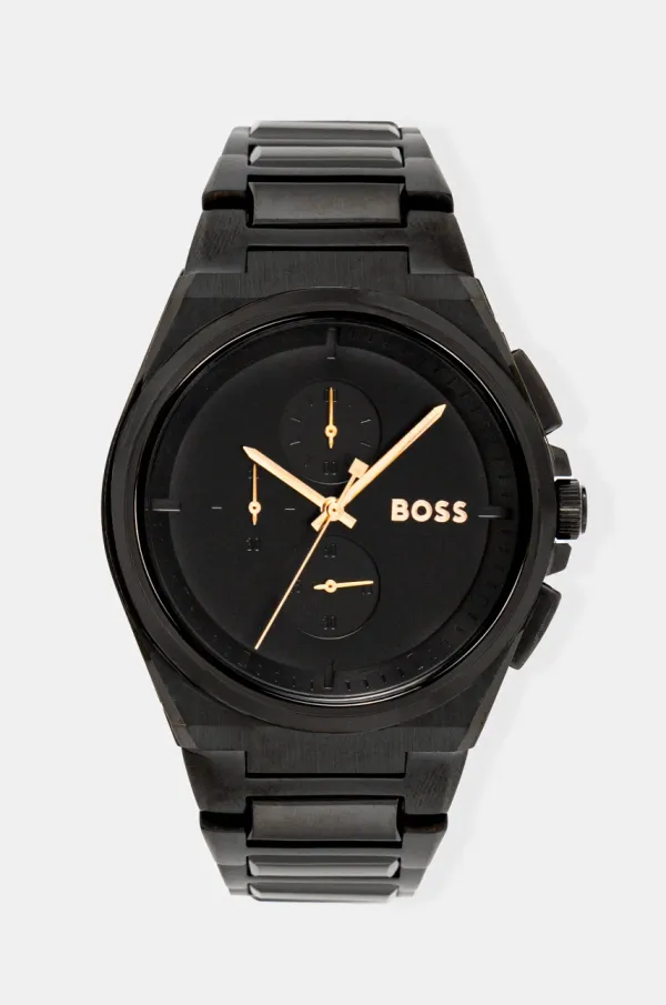 BOSS Ura Hugo Boss moška, črna barva, 1514068