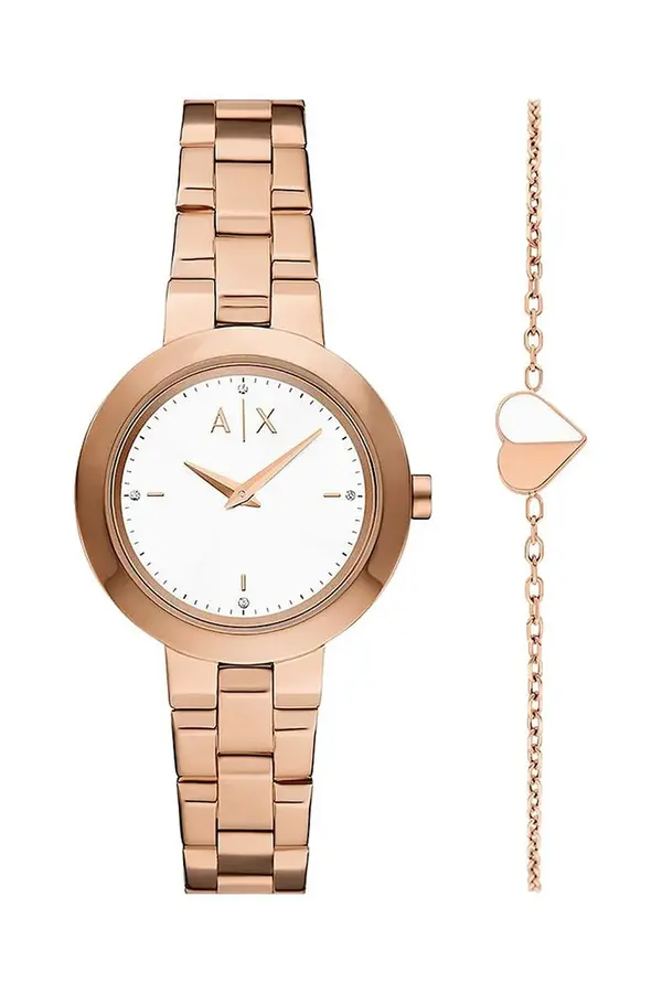 Armani Exchange Ura in zapestnica Armani Exchange