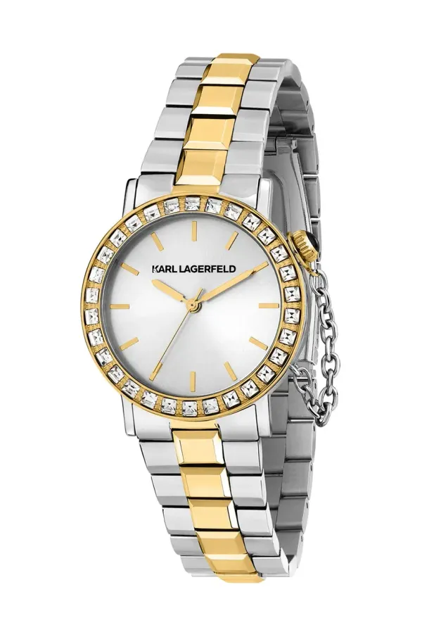 Karl Lagerfeld Ura Karl Lagerfeld ženska, srebrna barva, R0553100504
