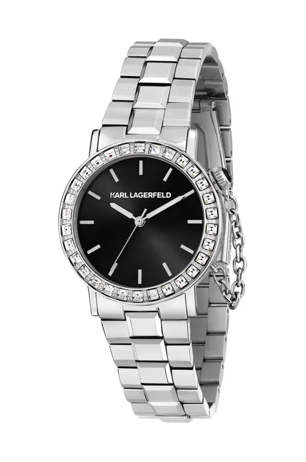 Karl Lagerfeld Ura Karl Lagerfeld ženska, srebrna barva, R0553100507