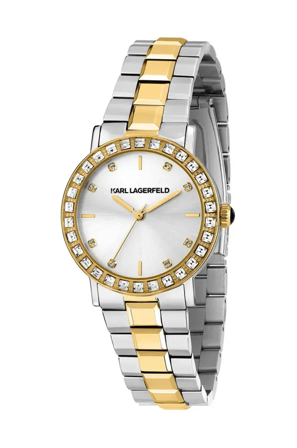 Karl Lagerfeld Ura Karl Lagerfeld ženska, srebrna barva, R0553100509