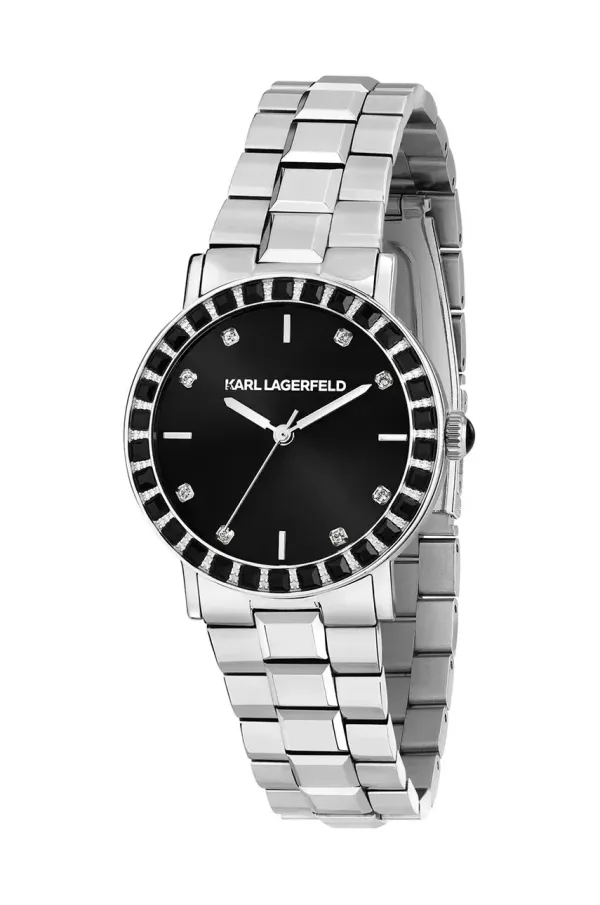 Karl Lagerfeld Ura Karl Lagerfeld ženska, srebrna barva, R0553100510