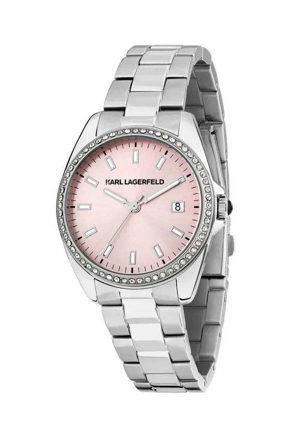 Karl Lagerfeld Ura Karl Lagerfeld ženska, srebrna barva, R0553101512