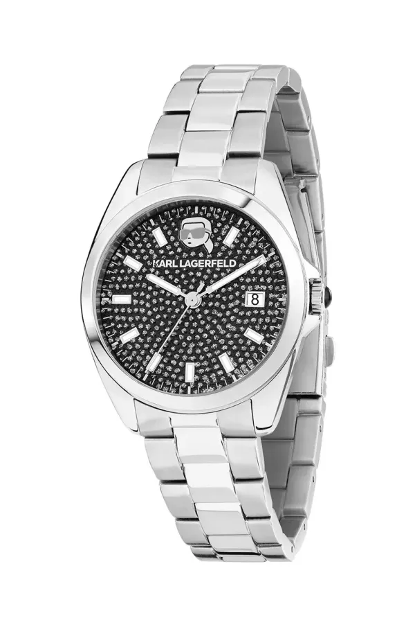 Karl Lagerfeld Ura Karl Lagerfeld ženska, srebrna barva, R0553101515