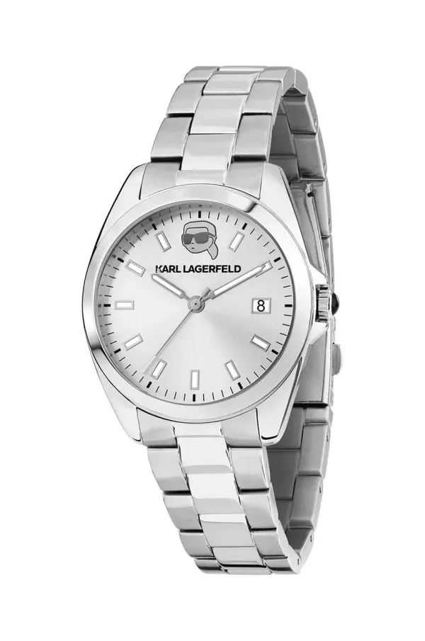 Karl Lagerfeld Ura Karl Lagerfeld ženska, srebrna barva, R0553101517