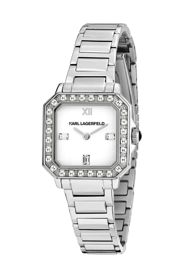 Karl Lagerfeld Ura Karl Lagerfeld ženska, srebrna barva, R0553102503