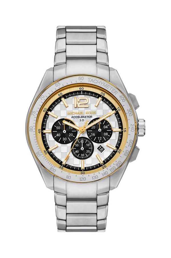 Michael Kors Ura Michael Kors ACCELERATOR 2.0 moška, srebrna barva, MK9188