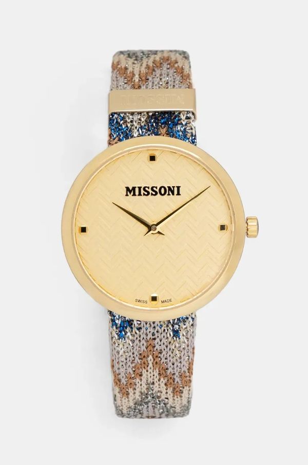 Missoni Ura Missoni ženska, zlata barva, MWY202322