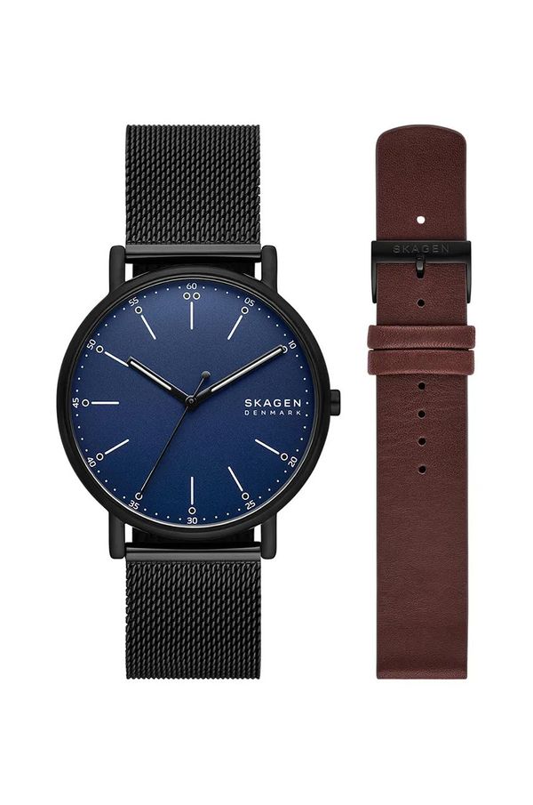 Skagen Ura Skagen moška, črna barva, SKW6933SET